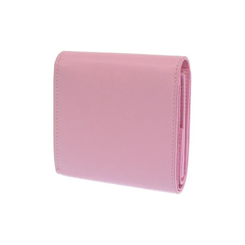 Balenciaga Leather Wallet Women's Dark Pink-2