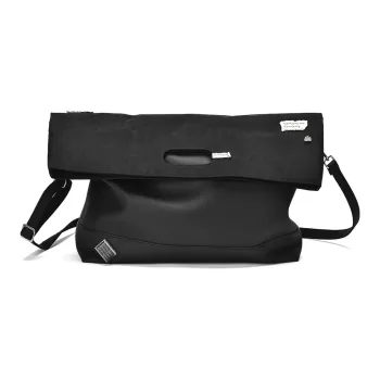 EPIPHQNY PU Messenger Bag Shoulder Bag Crossbody Bag Regular Unisex Black