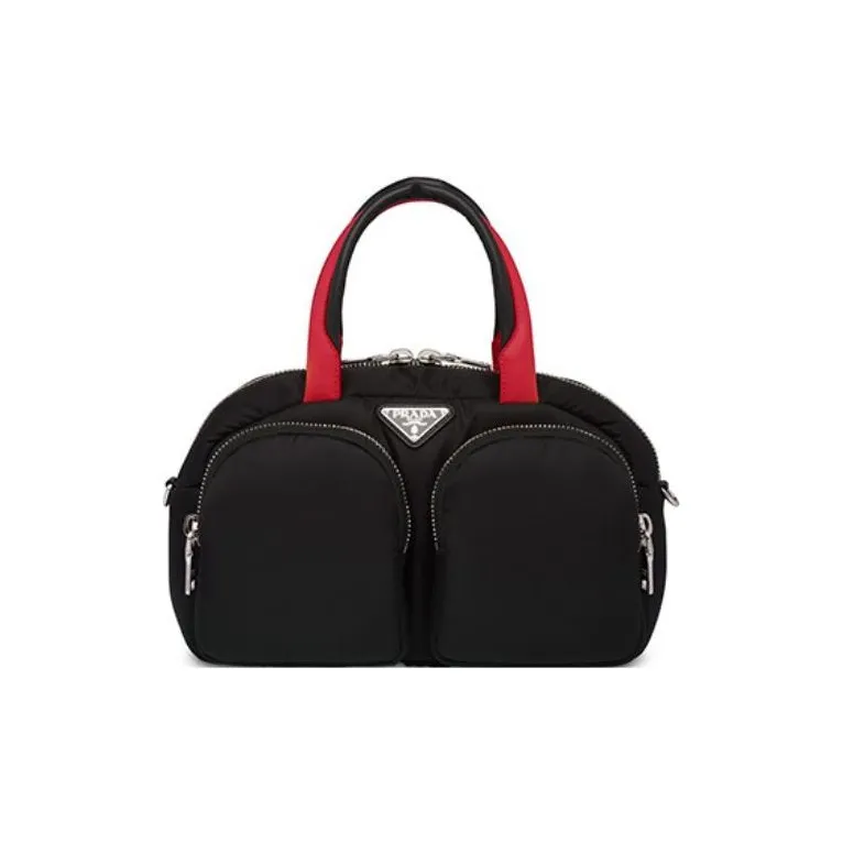PRADA Nylon Handbag Women's Black-0