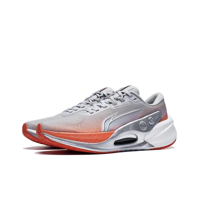 LINING Furious Rider 7.0 V2 Running Shoes Men Low Top Gray/Orange-2