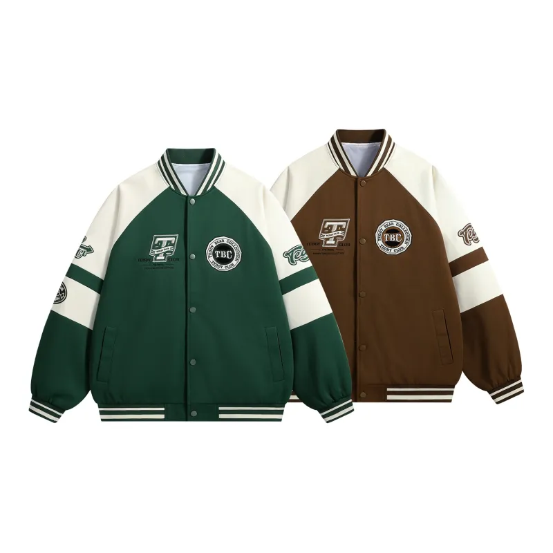 Teddy Bear Collection TEDDY College Series Baseball Jacket Coat Unisex-33