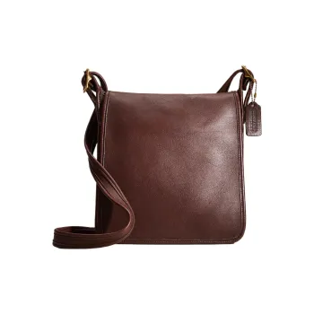 COACH Legacy Leather Shoulder Bag, Crossbody Bag Medium Size Men's Brown