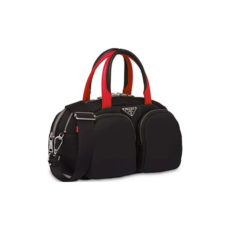 PRADA Nylon Handbag Women's Black-1