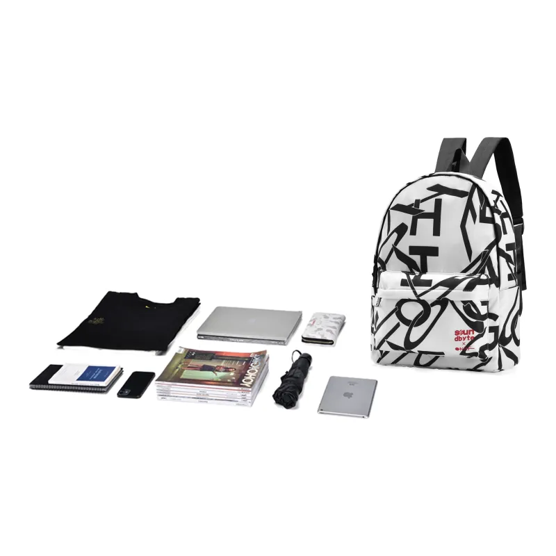 ONRF SOUNDBYTE Collaboration Polyester Backpack Unisex White-3
