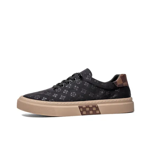 YEDANI Low-Top Canvas Shoes Men's Black