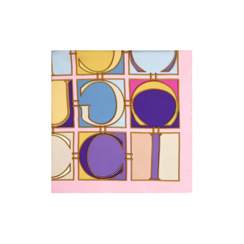 GUCCI Silk Silk Scarves Women's Pink-1