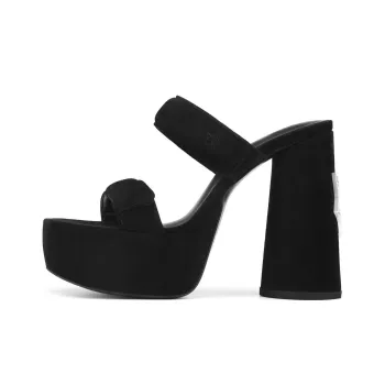 Naked Wolfe Diamond Strap Sandals Women's Black
