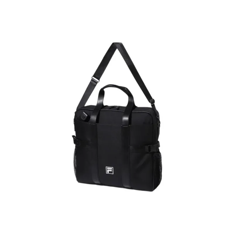 FILA Nylon With Polyurethane Racket Bag, Shoulder Bag, Crossbody Bag, Handbag Regular Unisex Black-1