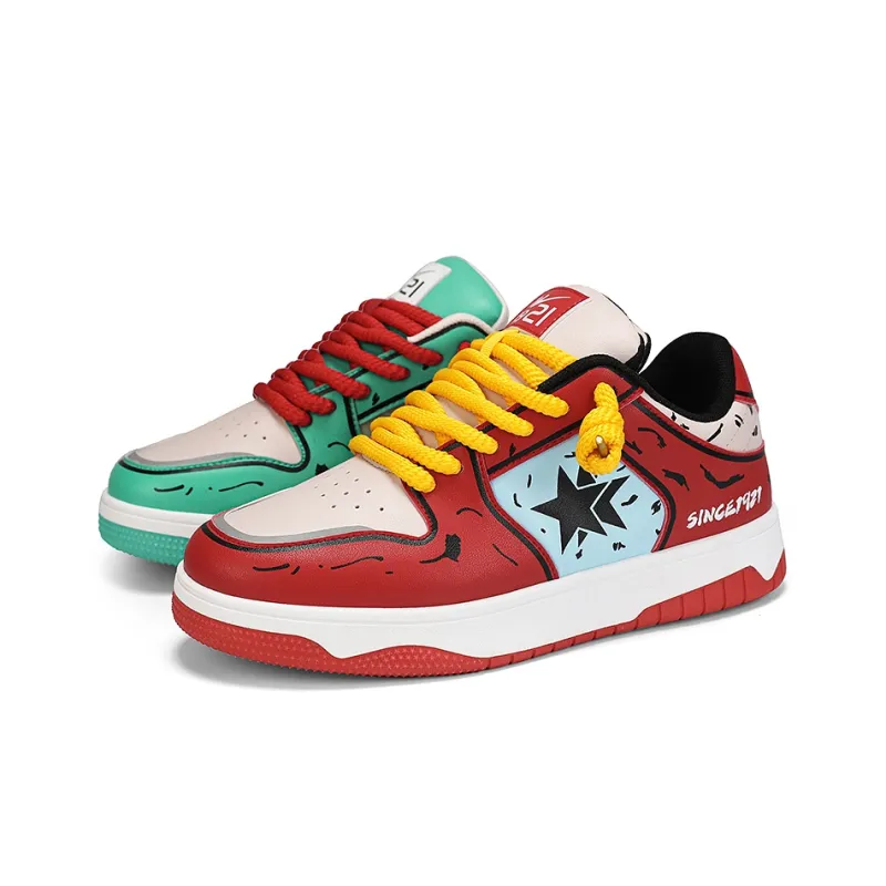 DOUBLE STAR 88 Slip Resistant Cushioning Abrasion Resistant Lightweight Breathable Low Top Skateboard Shoes Unisex-3