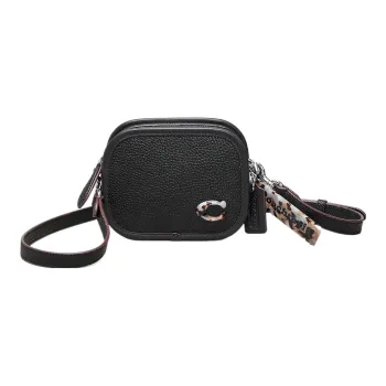 Coachtopia Leather Wallets Shoulder Bag Crossbody Bag Mini Women's Black