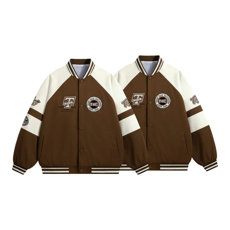 Teddy Bear Collection TEDDY College Series Baseball Jacket Coat Unisex-36