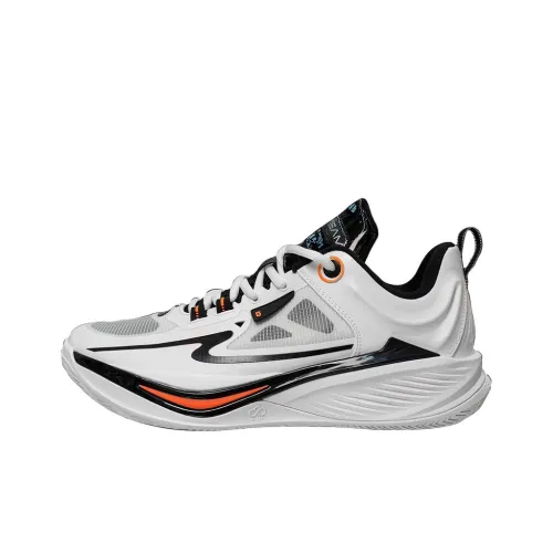 Erke Humble TD Basketball Shoes Men Low-Top Elk White/True Black