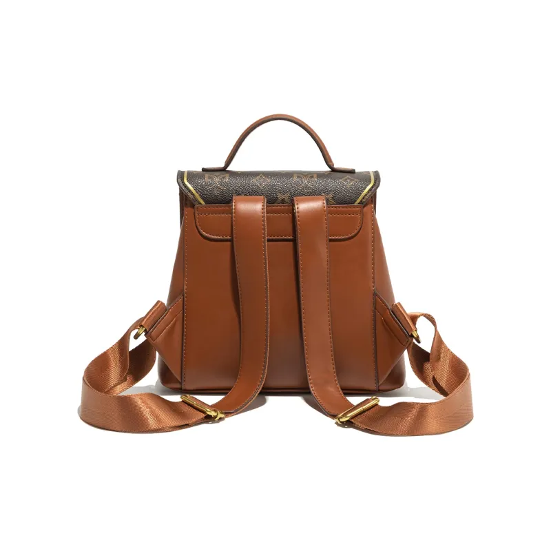 MISS GAIL Artificial Leather Carry Backpack Medium Size Women's Multicolor-3