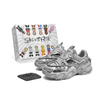 SK.TRIP Mecha Low-Top Chunky Sneakers Men's Titanium Gray Box Limited Edition