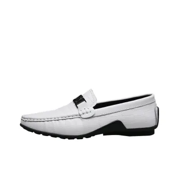 CKVUSAMG Gommino Loafers Unisex Black/White/Brown