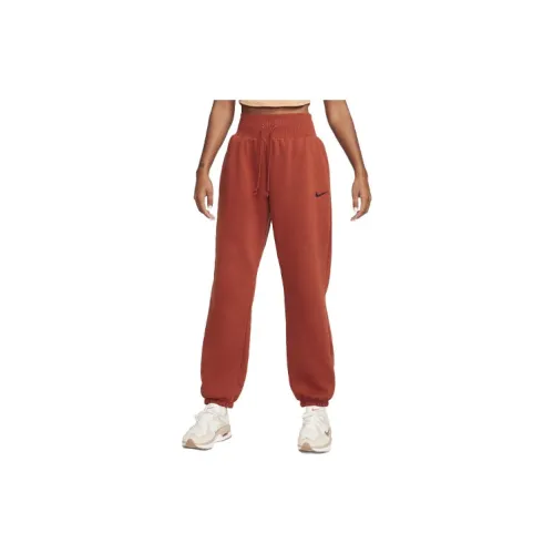 Nike Knitted Sweatpants Women's Orange