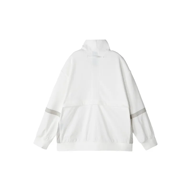 NORVINCY Versatile Hoodless Half Open Collar Heavyweight Casual Sweatshirt Men's-3