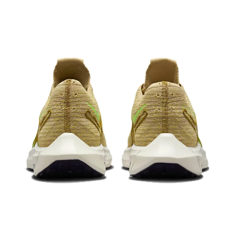Nike Pegasus Turbo Next Nature Road Running Shoes 'Sesame Buff Gold Bronzine Lime Blast'-4