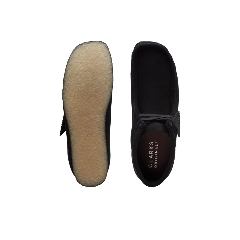 Clarks Wallabee Boots 'Black Suede'-2