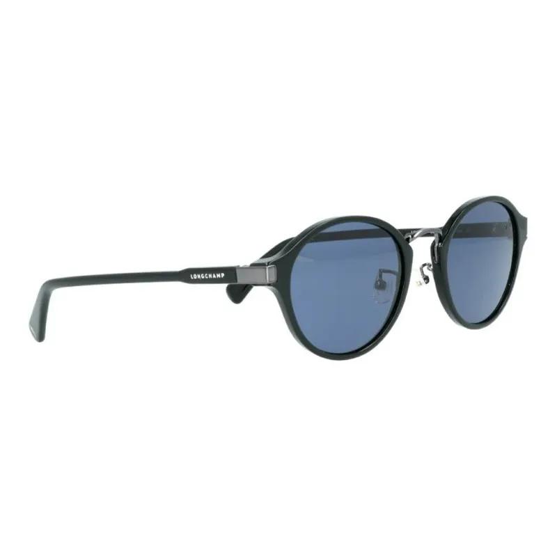 LONGCHAMP Cellular Plastic Oval Sunglasses Unisex Black-5