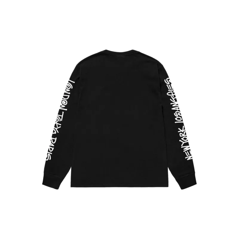 Stussy Big Cities Pigment Dyed Long Sleeve Tee-1