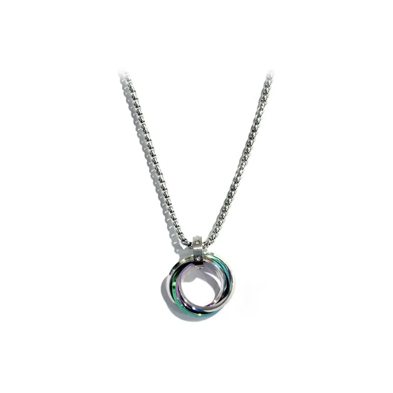 FOREVER MELODY Titanium Steel Necklaces Unisex-0