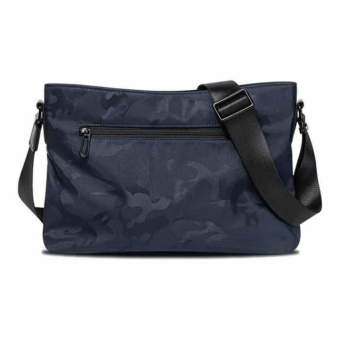 BJIAX Nylon Casual Backpack Crossbody Bag Shoulder Bag Unisex Blue Camouflage/Black Camouflage/Black-1
