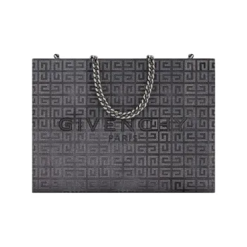 GIVENCHY G-Tote Canvas Tote Bag Shopping Bag Handbag Medium Size Women's Dark Gray