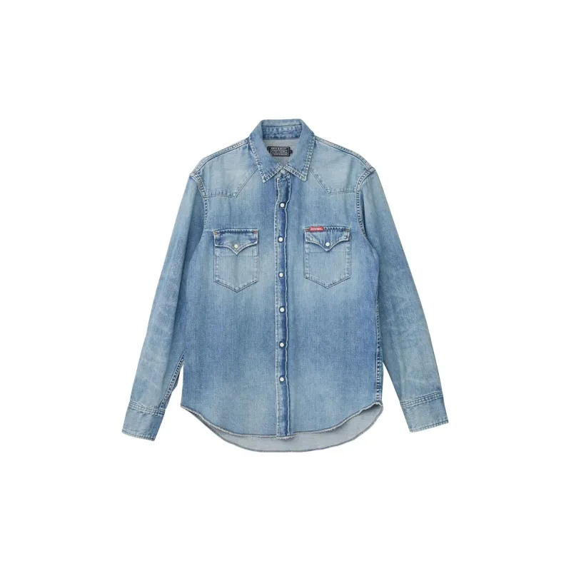 HYSTERIC GLAMOUR Denim Jackets Men Light Indigo-1