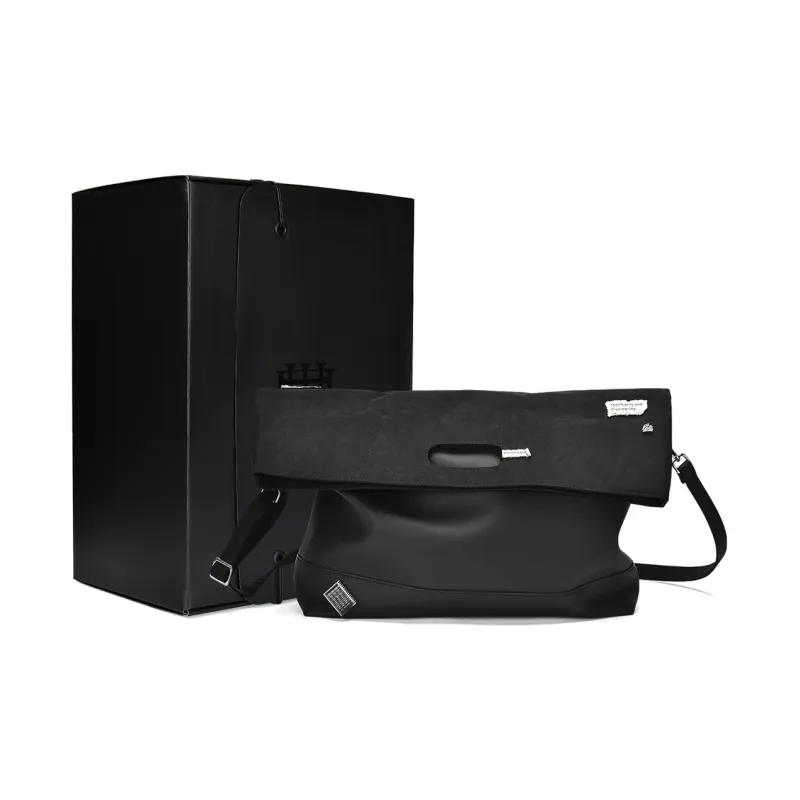 EPIPHQNY PU Messenger Bag Shoulder Bag Crossbody Bag Regular Unisex Black-5