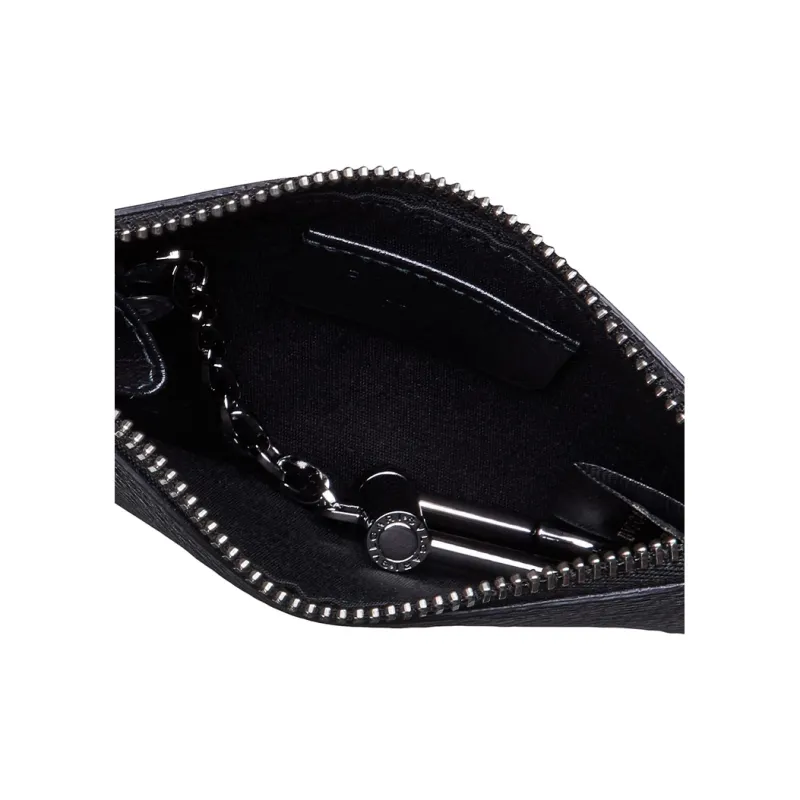 BVLGARI Leather Wallet Men's Black-2
