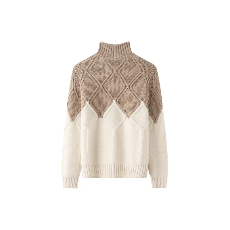 H YXIANG Cashmere Sweaters Women's Camel-1