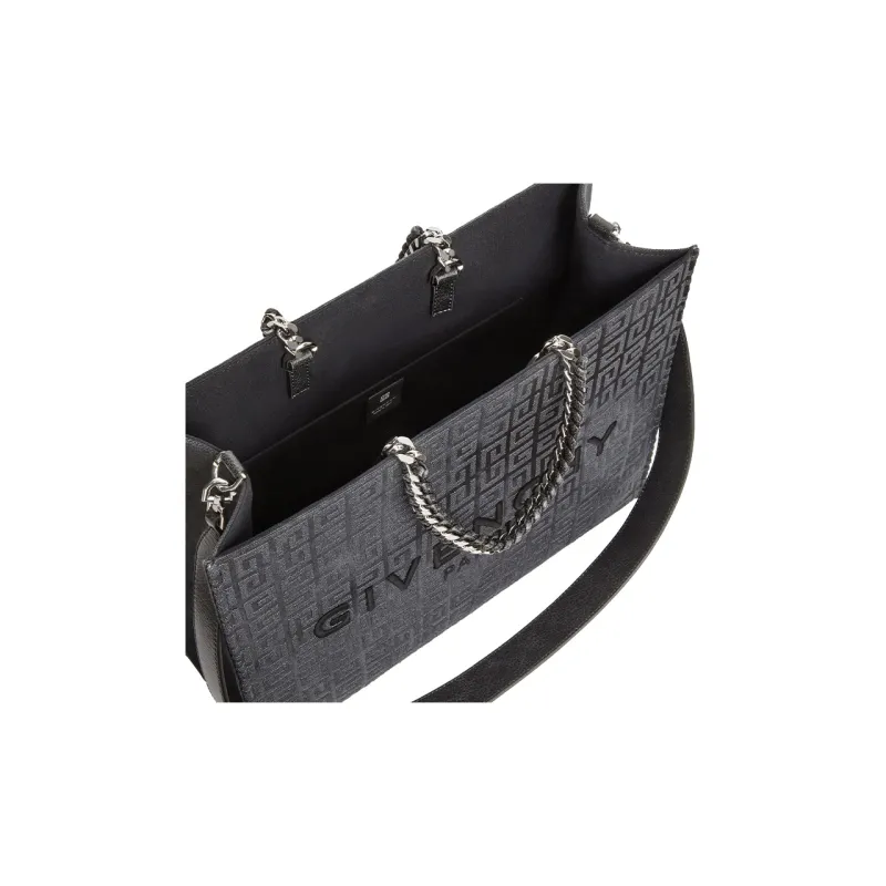 GIVENCHY G-Tote Canvas Tote Bag Shopping Bag Handbag Medium Size Women's Dark Gray-3