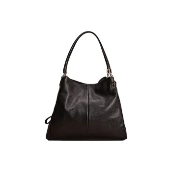 COACH Phoebe Leather Hobo Bag Handbag Shoulder Bag Large Size Women's Dark Purple