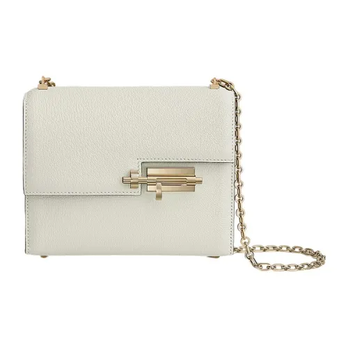 HERMES Verrou Mysore Goat Skin Verrou Bag, Shoulder Bag, Crossbody Bag Mini Women's 0TMushroom White