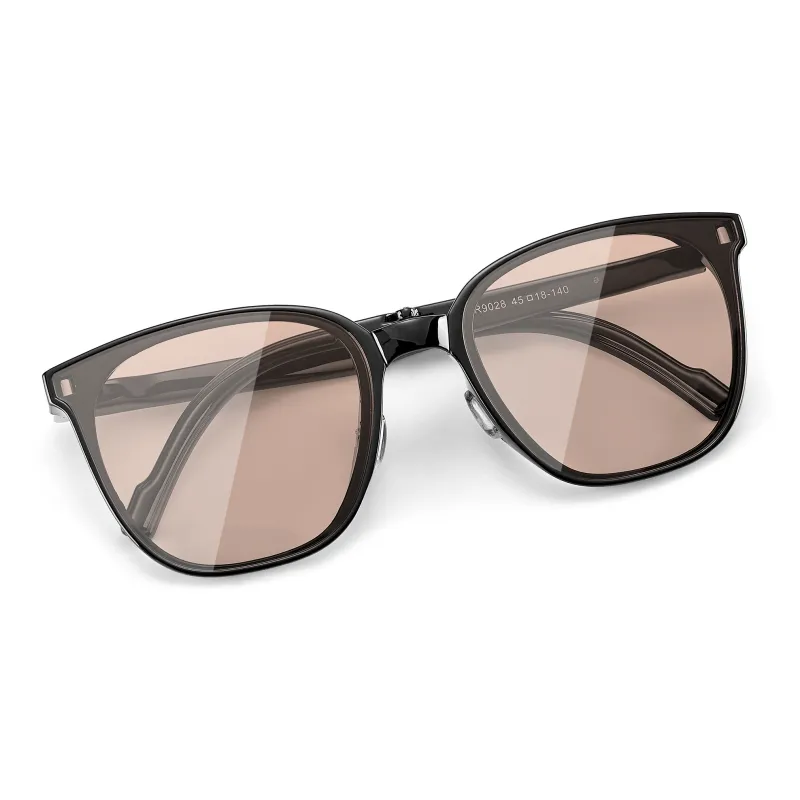 CLARKIA FLOWER TR/Memory Plastic Square Sunglasses Unisex-12