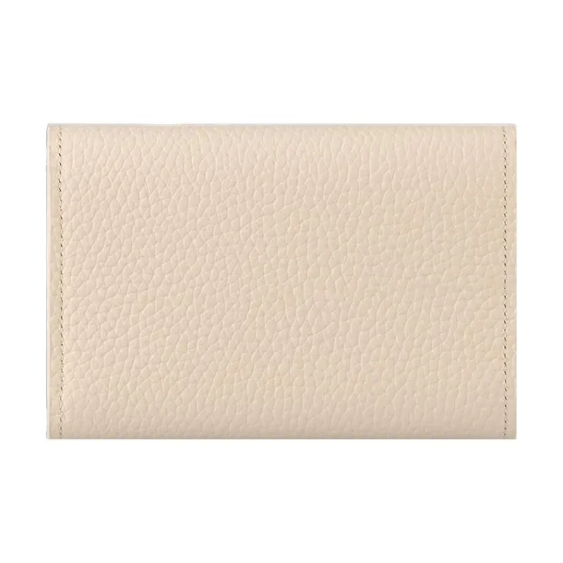 LOUIS VUITTON Cow Leather Wallet Regular Women's White-2