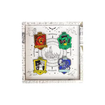 OTRAINBOW Harry Potter Badge Glitter Accessories Brooch Gift Box Set Quidditch Four Preppy Collection IP Merch