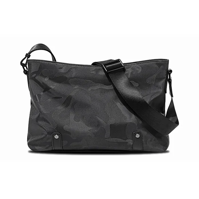 BJIAX Nylon Casual Backpack Crossbody Bag Shoulder Bag Unisex Blue Camouflage/Black Camouflage/Black-11