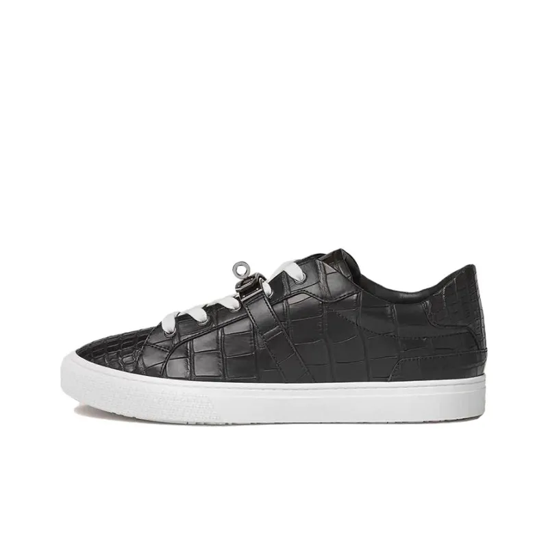 HERMES Day Low-Top Skateboard Shoes Men's Black-0