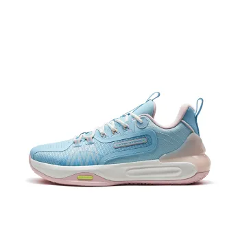 XTEP Windchase 1 V2 Low Top Basketball Shoes Men's Blue Pink