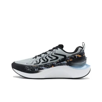 XTEP Cushioning, Wear Resistant Low Top Running Shoes Men's Black Gray