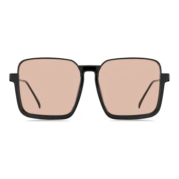 CLARKIA FLOWER Alloy PC Square Sunglasses Unisex