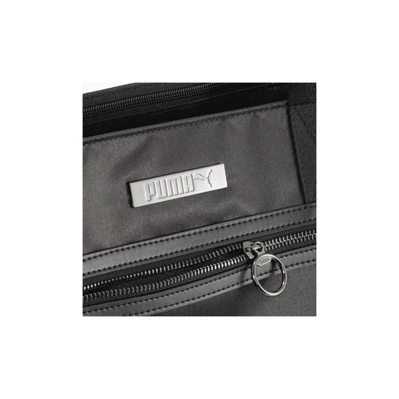 PUMA Fabric Artificial Leather Tote Bag Shopping Bag Gym Bag Handbag Regular Women's Black-4