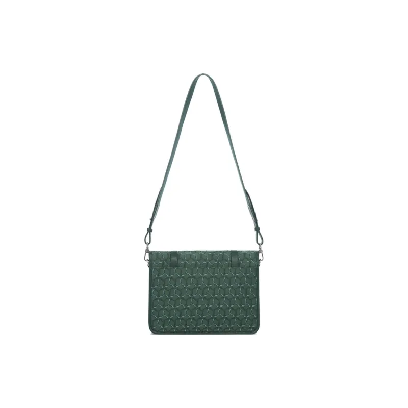 LI-NING 1990 Classic Collection Cow Leather Shoulder Bag Crossbody Bag Regular Unisex Spruce Green-2