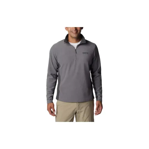 Columbia Overlook Pass Sweatshirts Men Gray