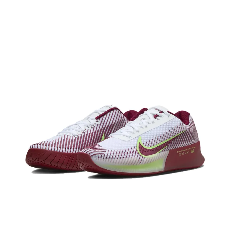 Nike Court Air Zoom Vapor 11 Hc White Team Red Lime Blast-2