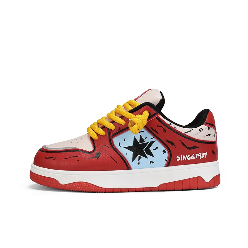 DOUBLE STAR 88 Slip Resistant Cushioning Abrasion Resistant Lightweight Breathable Low Top Skateboard Shoes Unisex-0