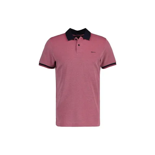 GANT Polo Shirts Men Magenta Pink