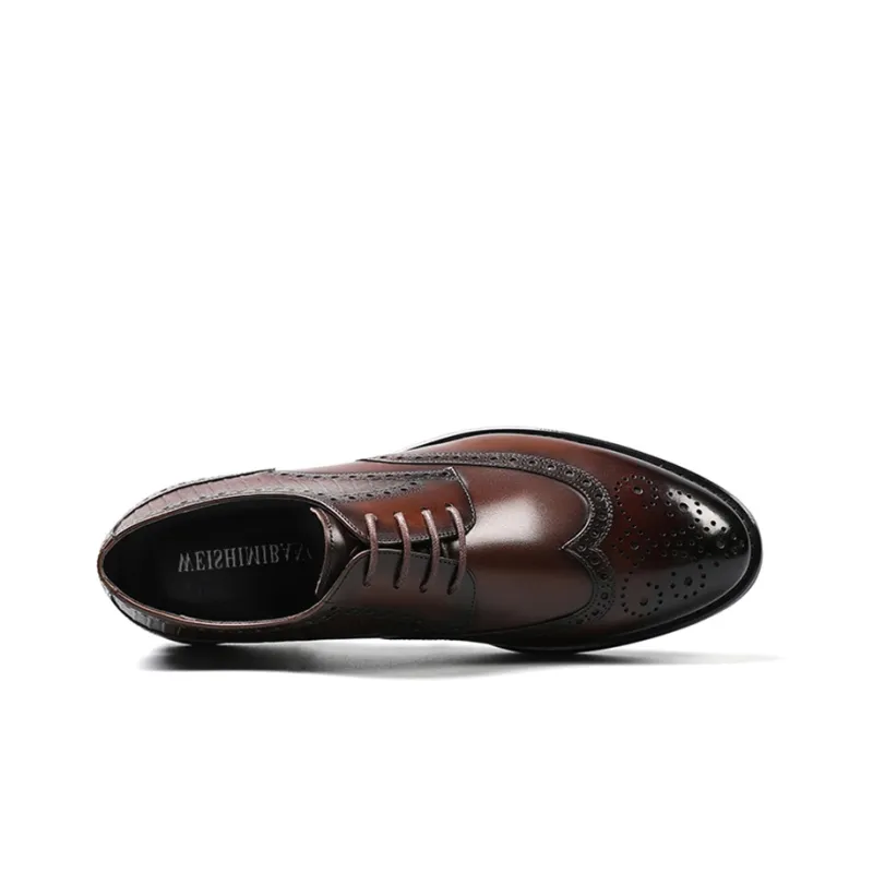 WEISHIBANGWEI Dress Shoes Men's Black-1
